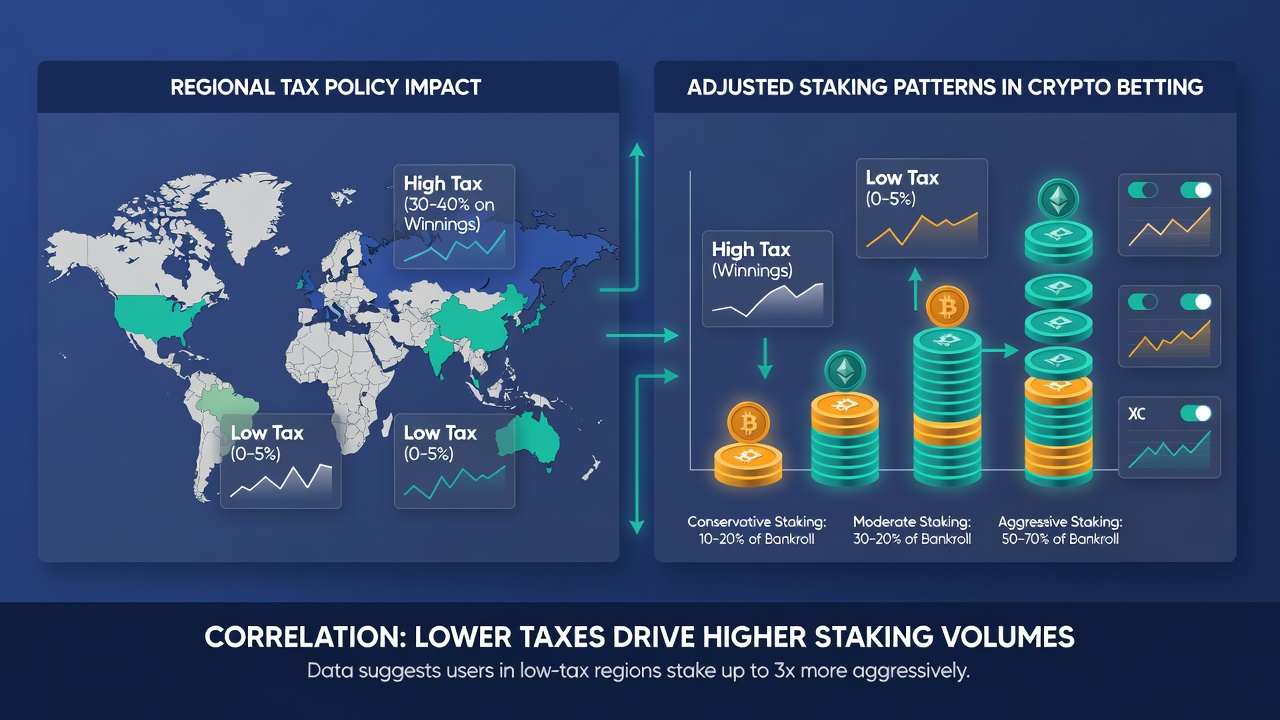 Graph illustrating staking volume changes following tax policy updates in selected regions from January 2025 to August 2026