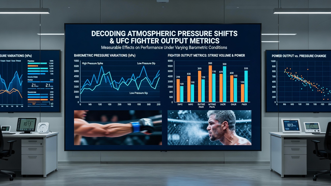 Detailed breakdown of fighter metrics during pressure fluctuation events in UFC
