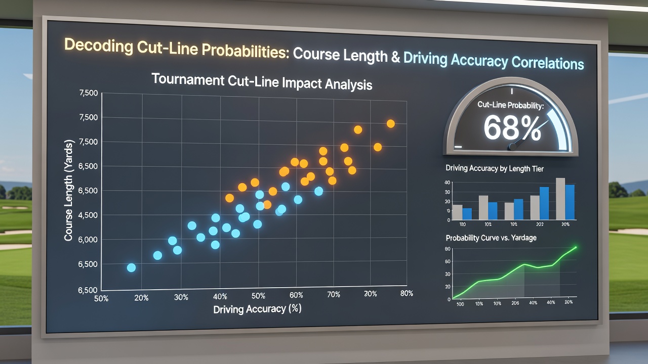 Driving accuracy scatter plot against cut-line results