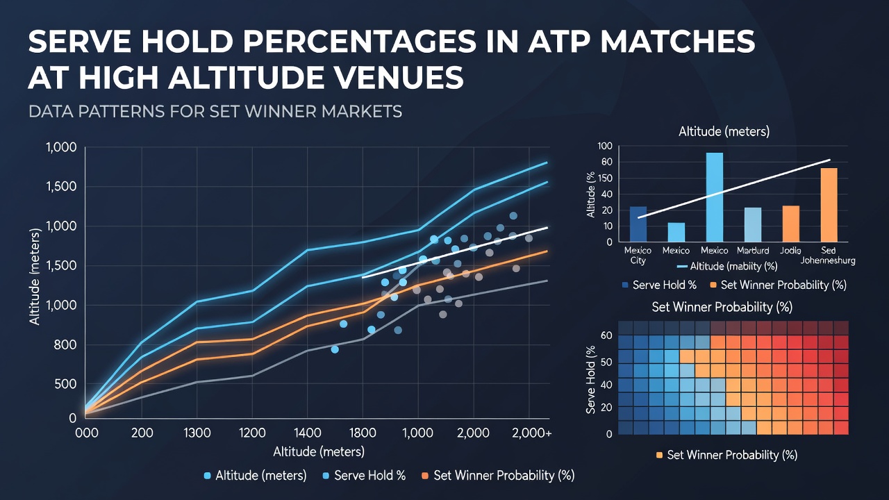 Data visualization of serve hold percentages across ATP high altitude tournaments